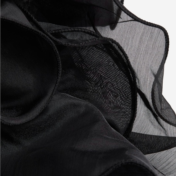 Gorgeous and fun black ruffled mini dress. Perfect for your holiday party. - Picture 4 of 6